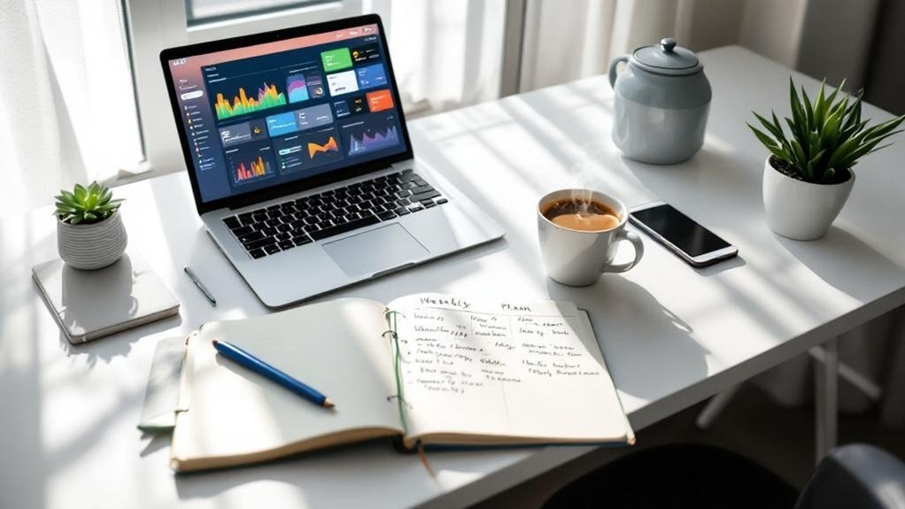 email monitoring week plan