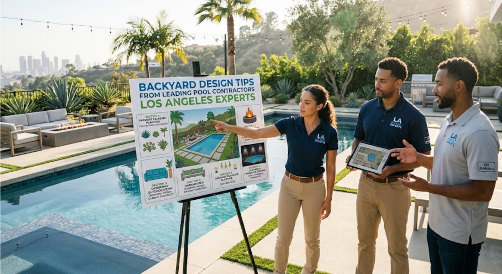 Backyard Design Tips from Leading Pool contractors Los Angeles Experts