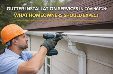Gutter installation in Covington