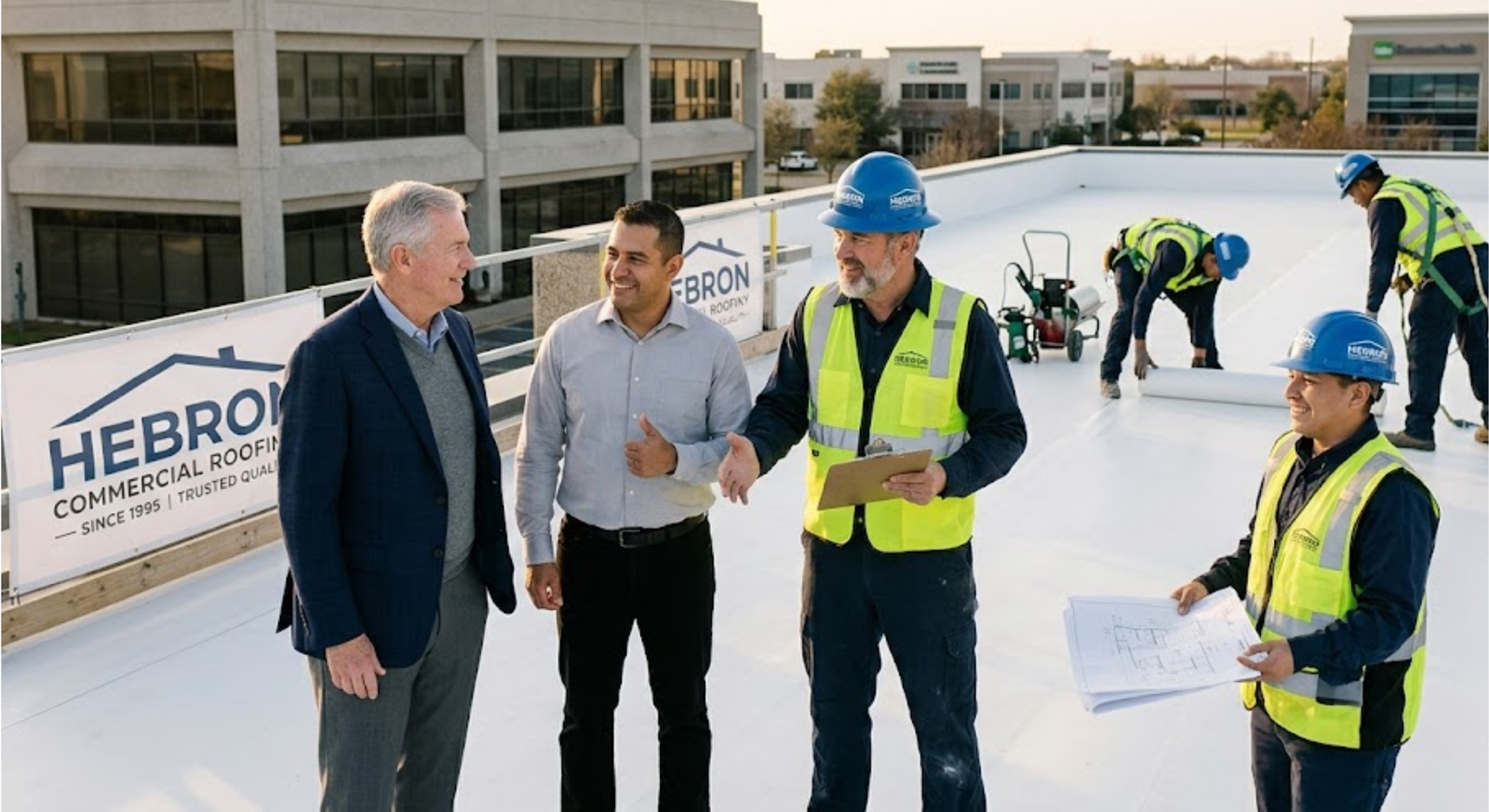 Why Commercial Property Owners Trust Hebron Commercial Roofing Company