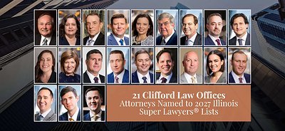 21 Clifford Law Offices Attorneys Named to 2027 Illinois Super Lawyers Lists