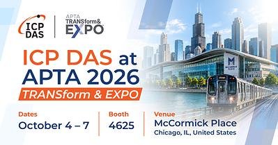 ICP DAS to Showcase AI-Powered Intelligent Traffic Control Solutions at APTA 2026 TRANSform & EXPO