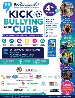 The Law Offices of Eric A. Rudolph Proudly Sponsors Boo2Bullying's 4th Annual "Kick Bullying to the Curb" Event in Palm Springs
