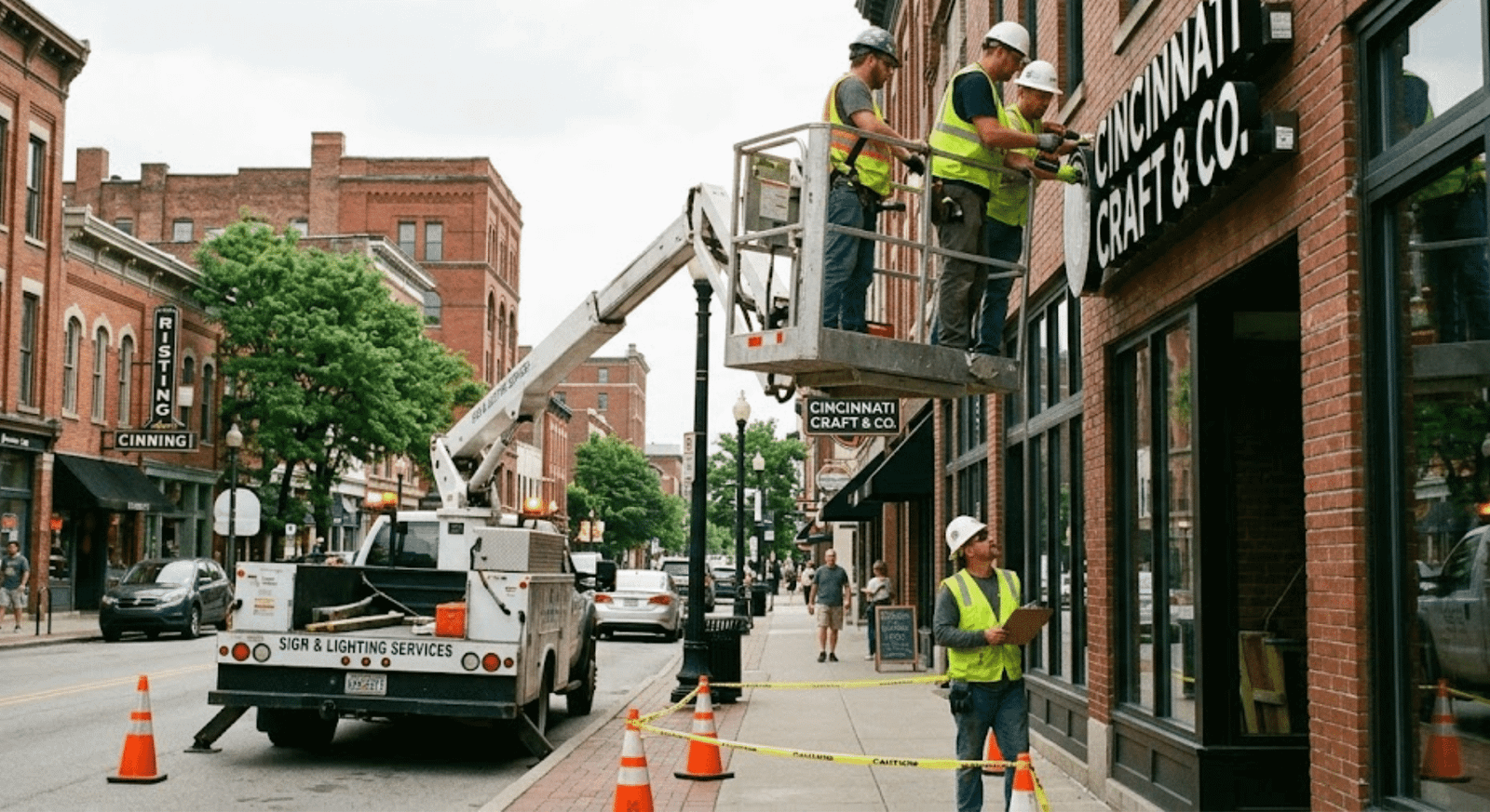 What to Expect From Professional Sign Installation in Cincinnati